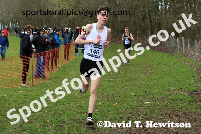 Mens Under-20s 2022 CAU Inter Counties Cross Country, Prestwold Hall, Loughborough.  Photo: David T. Hewitson/Sports for All Pics